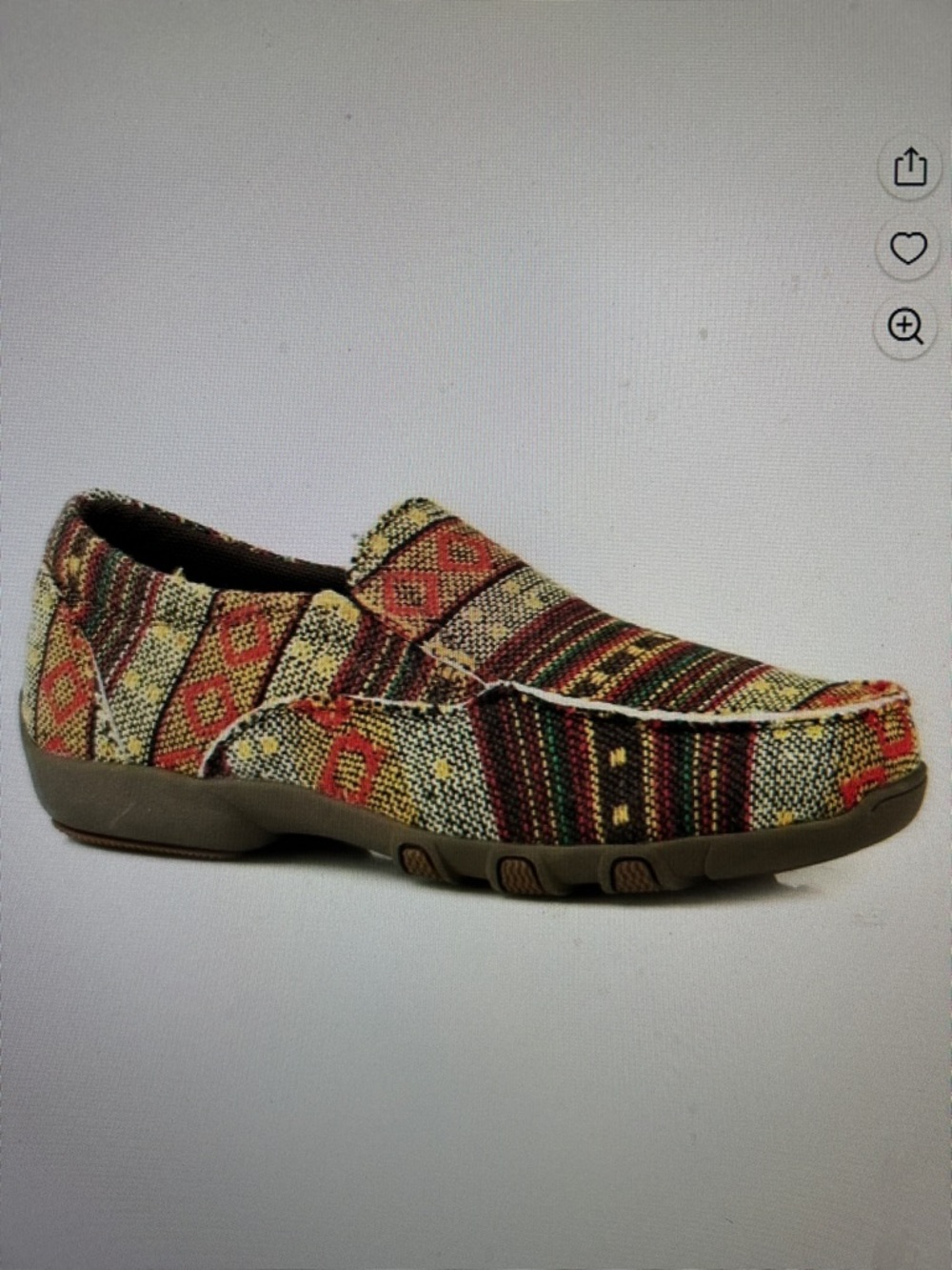 Roper SZ Mens 7.5 or Womens 9 Johnnie Southwestern Driving Moccasins Western